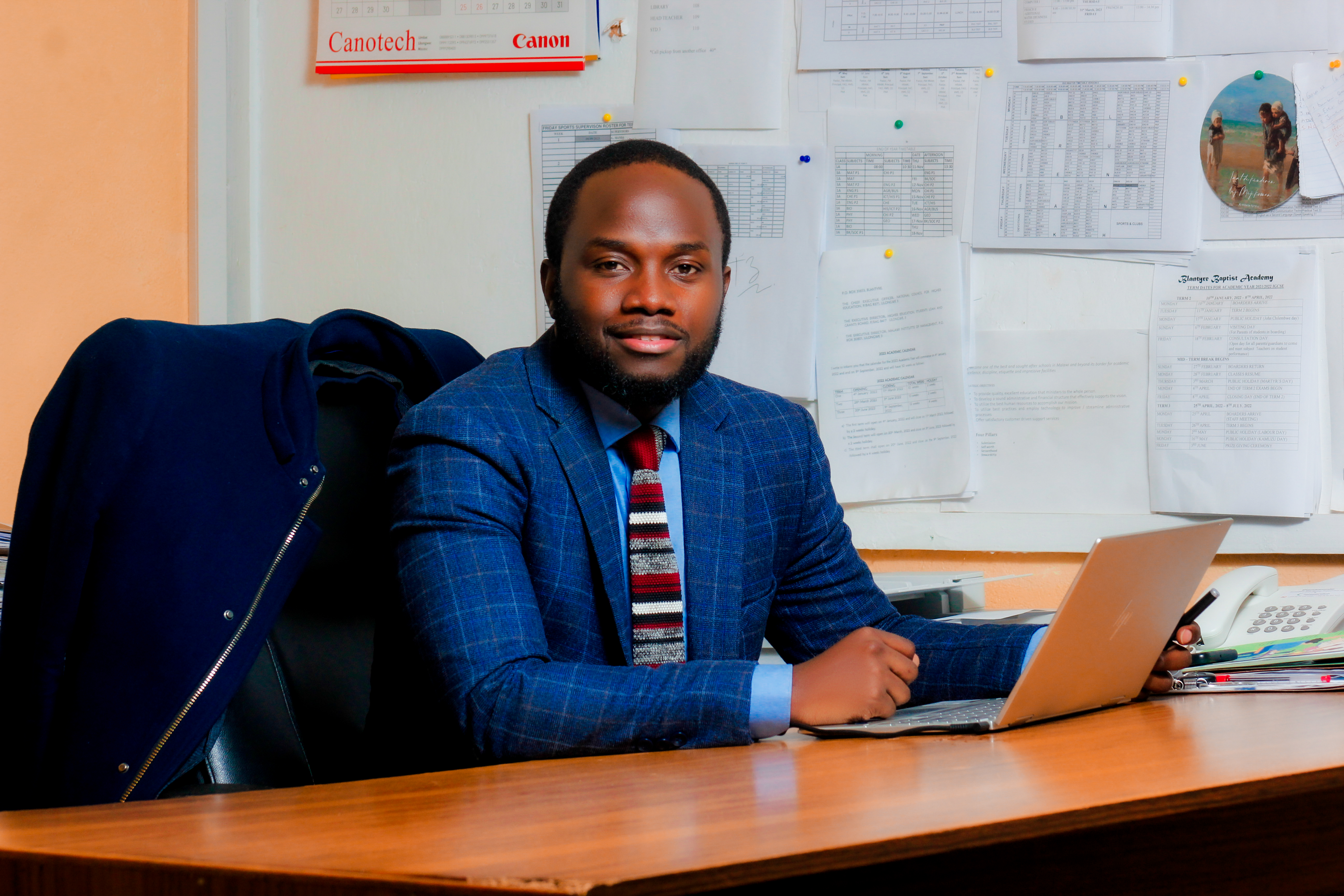 Vitumbiko Mhango, Principal of Blantyre Baptist Academy
